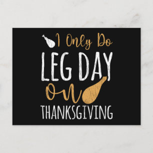 Carte Postale Je ne fais que le jour de jambes Thanksgiving drôl