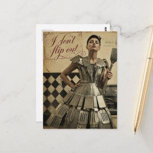 Carte Postale Je ne perds pas la tête Spatule Fantaisies de mode