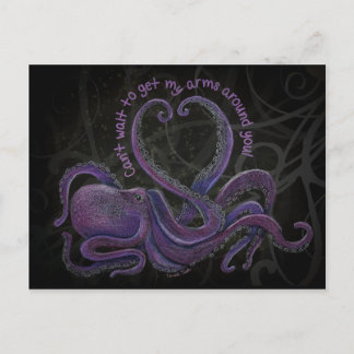 Carte Postale Je ne peux pas attendre d'avoir mes bras autour de