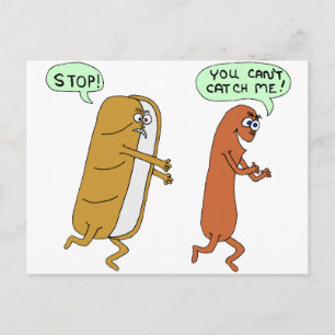 Carte Postale Je ne peux pas m'attraper