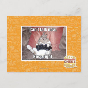 Carte Postale Je ne peux pas parler maintenant, le patron se bat