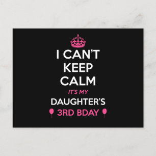 Carte Postale Je ne peux pas rester calme, c'est l'anniversaire 