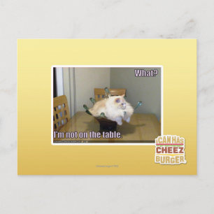 Carte Postale Je ne suis pas sur la table