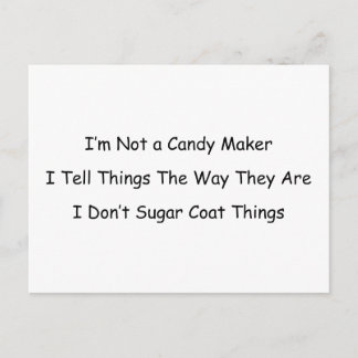 Carte Postale Je ne suis pas un Candy Maker