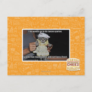 Carte Postale Je ne veux pas aller à da fancee partee