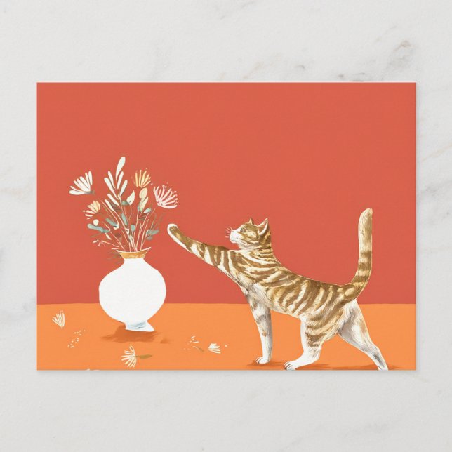 Carte Postale Je n'essaie pas de renverser ce vase (Devant)