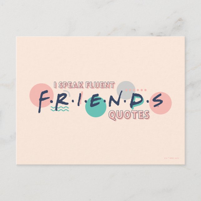 Carte Postale Je parle des devis Fluent FRIENDS™ (Devant)