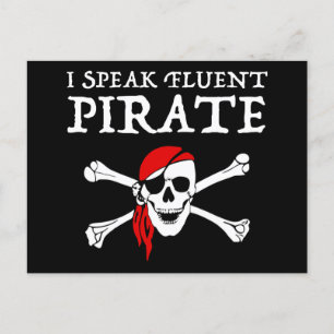 Carte Postale Je Parle Pirate Fluent