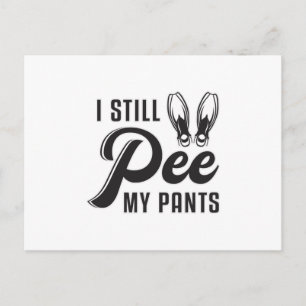 Carte Postale Je Pee Toujours Mes Pantalons Plongée Plongée Plon