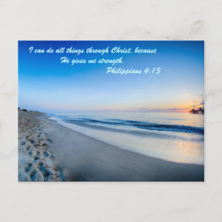 Carte Postale Je peux faire tout par le Christ, parce qu'il donn