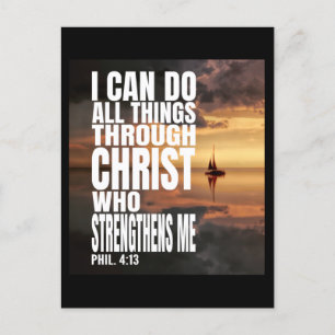 CARTE POSTALE JE PEUX FAIRE TOUTES CHOSES PAR CHRIST QUI ME FORT