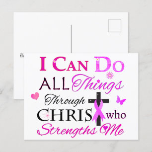 CARTE POSTALE JE PEUX FAIRE TOUTES LES CHOSES PAR LE CHRIST