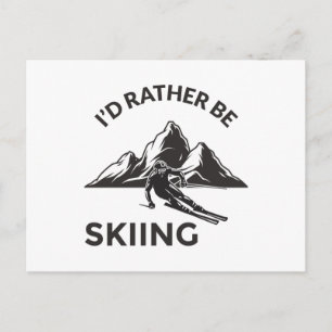 Carte Postale Je Plais Plutôt Skier - Cadeau Skier, Sport D'Hive