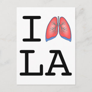 Carte Postale Je plaisante sur le smog de Los Angeles (blague su