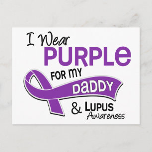 Carte Postale Je Porte Du Violet Pour Mon Papa 42 Lupus