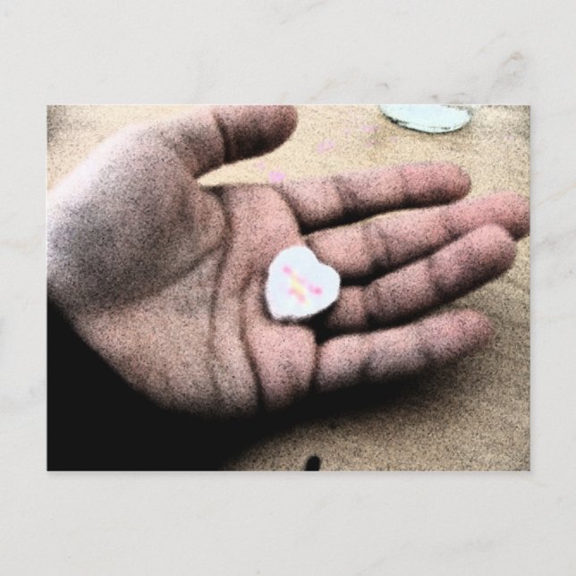 Carte Postale je porte ton coeur (Devant)