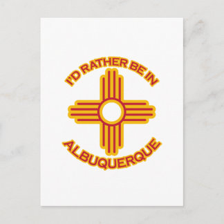 Carte Postale Je préfère être à Albuquerque