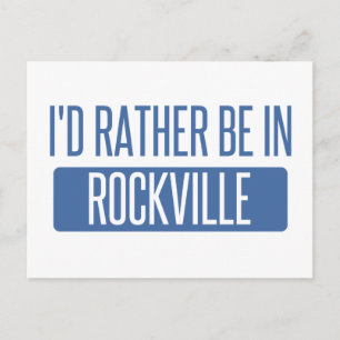 Carte Postale Je préférerais être à Rockville