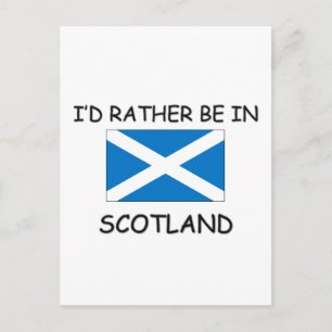 Carte Postale Je préférerais être en Ecosse