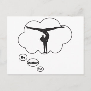 Carte Postale Je préférerais faire de la gymnastique