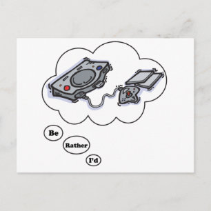 Carte Postale Je préférerais jouer aux jeux vidéo 2