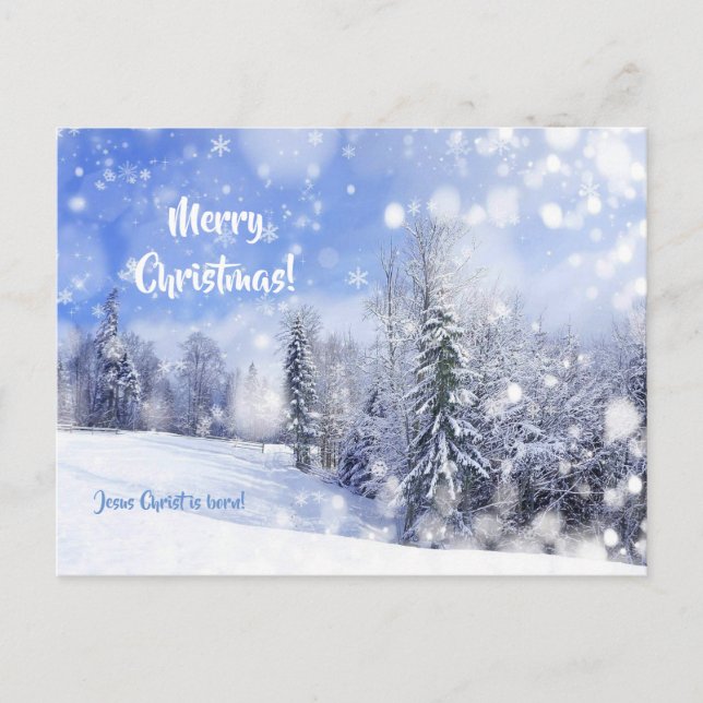 Carte Postale Je rêve d'un Noël blanc (Devant)