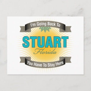 Carte Postale Je reviens à (Stuart)