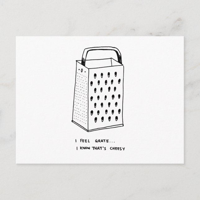 Carte Postale Je sens la grille (Devant)