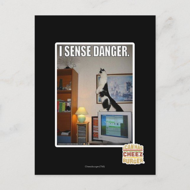 Carte Postale Je sens le danger (Devant)