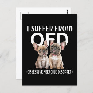 Carte Postale Je Souffre Des Chiens De Troubles Français Obsessi