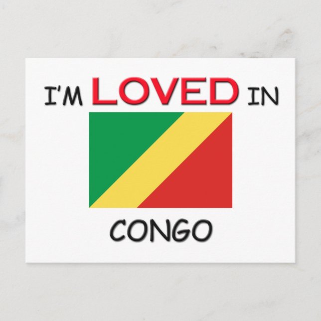 Carte Postale Je suis adoré au CONGO (Devant)