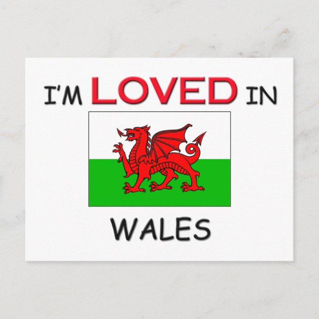 Carte Postale Je suis adoré dans les WALES (Devant)