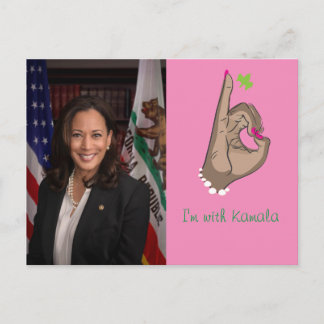 Carte Postale Je suis avec Kamala