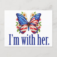 Je suis avec son mignon papillon Kamala Harris