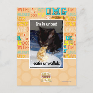 Carte Postale Je suis dans votre lit