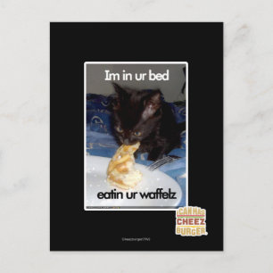 Carte Postale Je suis dans votre lit