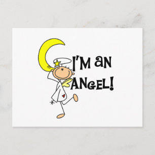 Carte Postale Je suis des T-shirts et cadeaux d'ange