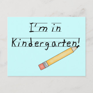 Carte Postale Je suis en Chemises et Cadeaux de maternelle