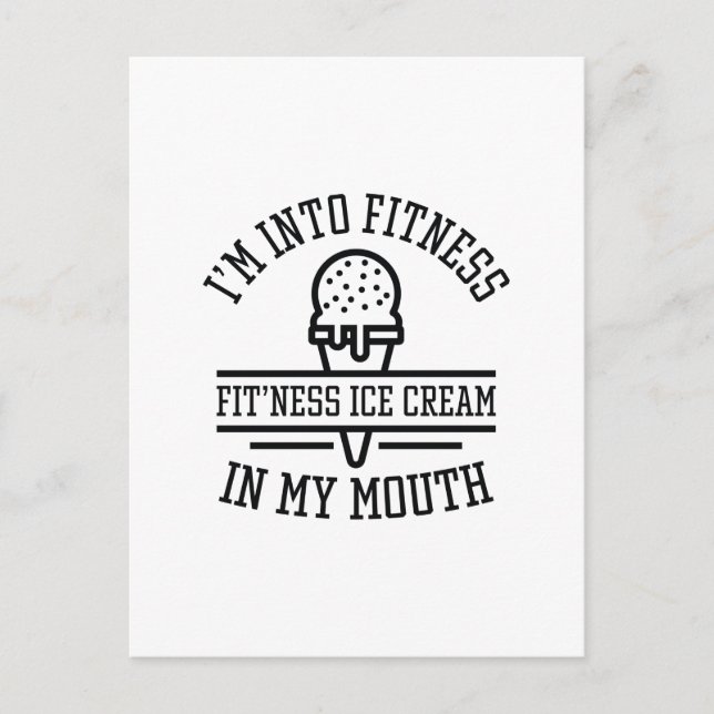 Carte Postale Je suis en forme (Devant)