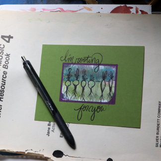 Carte Postale Je suis en train de vous ramasser les légumes raci