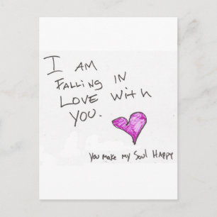 Carte Postale JE SUIS FALLiNG iN LOVE WiTH VOUS ENTENDEZ SOUL