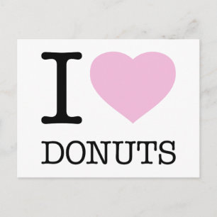 CARTE POSTALE JE SUIS FAN DE DONUTS