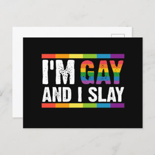 Carte Postale Je suis Gay et je suis Gay pride LGBTQ