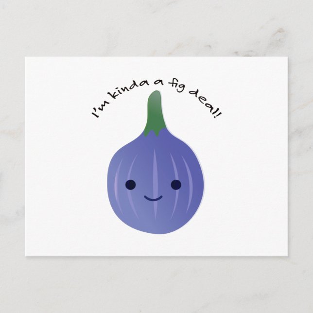 Carte Postale Je suis Kinda un contrat de fig (Devant)