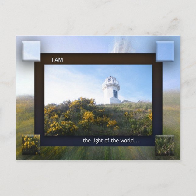 Carte Postale Je suis la Lumière du Monde (Devant)