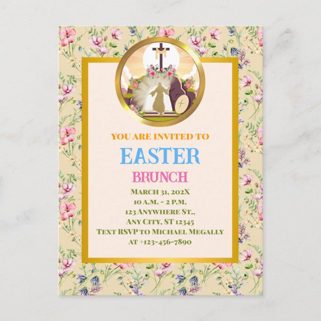 Carte Postale Je suis la résurrection et la vie (Devant)