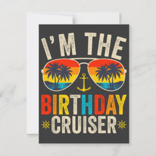 Carte Postale Je suis le croiseur d'anniversaire Vacances