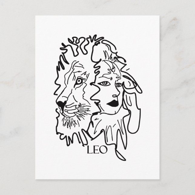 Carte Postale Je suis LEO (Devant)