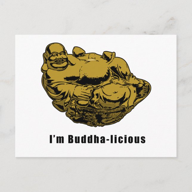 Carte Postale Je suis licieux de Bouddha (Devant)