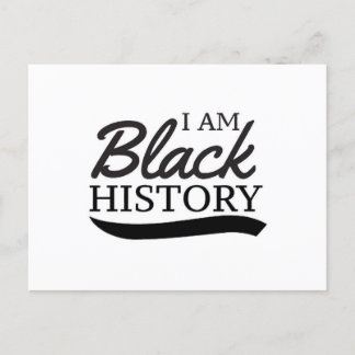 Carte Postale je suis noir historique